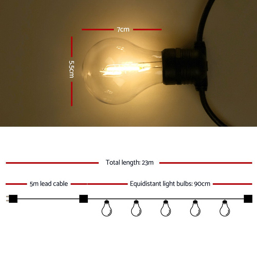 23m Festoon String Lights