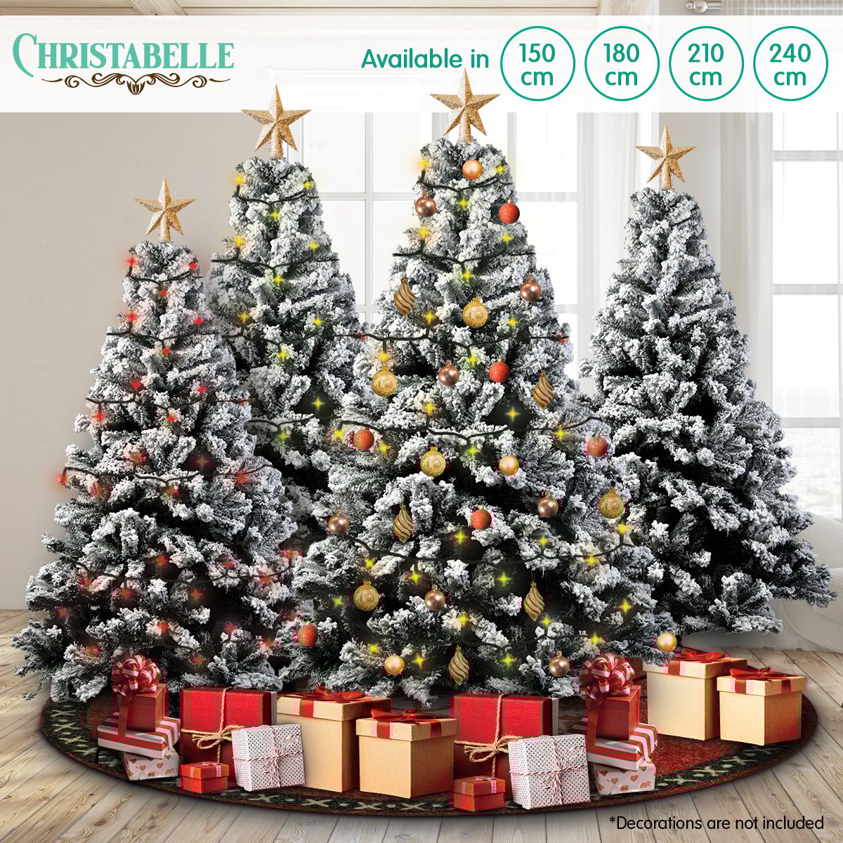 1.8 metre snow-tipped artificial Christmas Tree - 850 Tips
