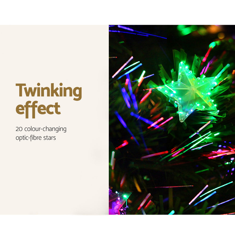 1.2m Christmas Tree with Optic Fibre lights
