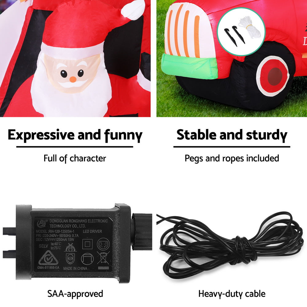 Inflatable Santa Truck 1.6M tall and 1.8m long