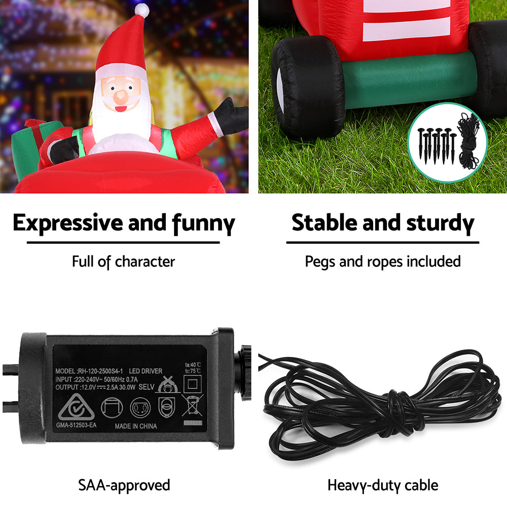 2.6m Inflatable Santa Truck
