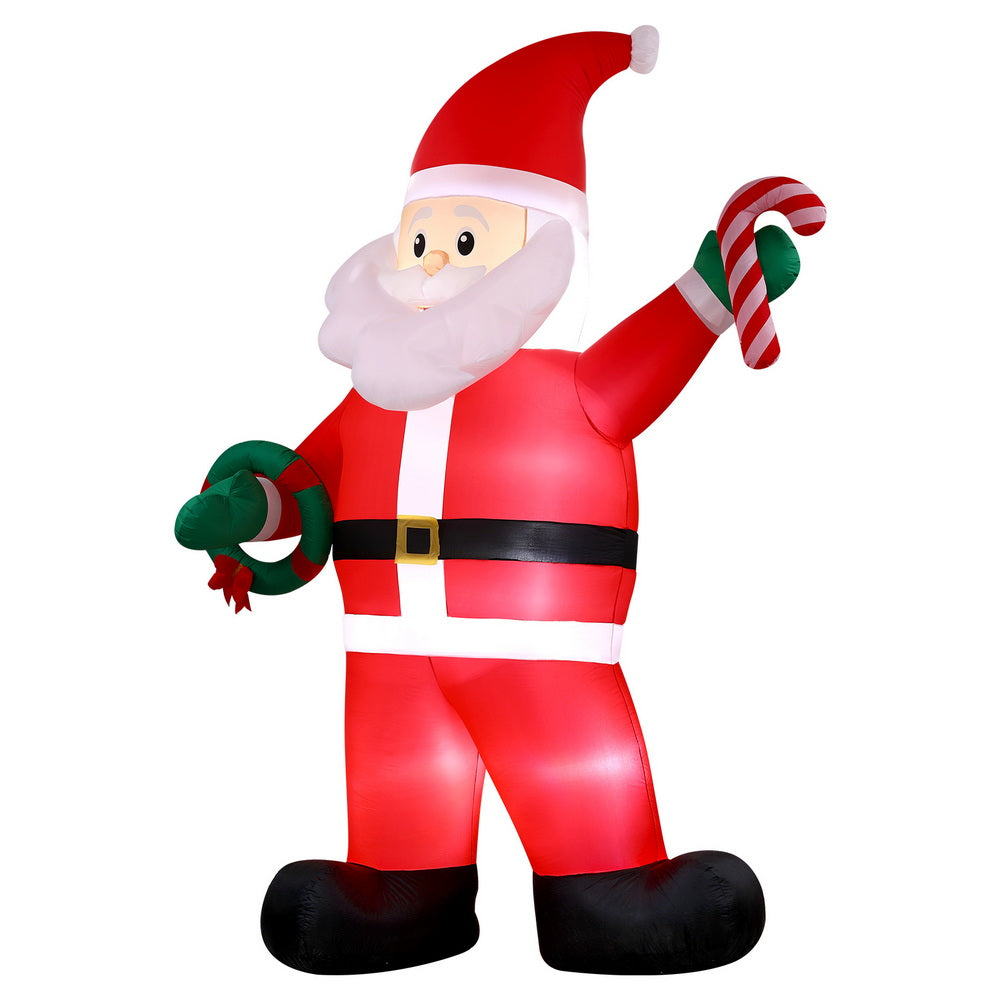 3.8m Inflatable Giant Santa with LED illumination