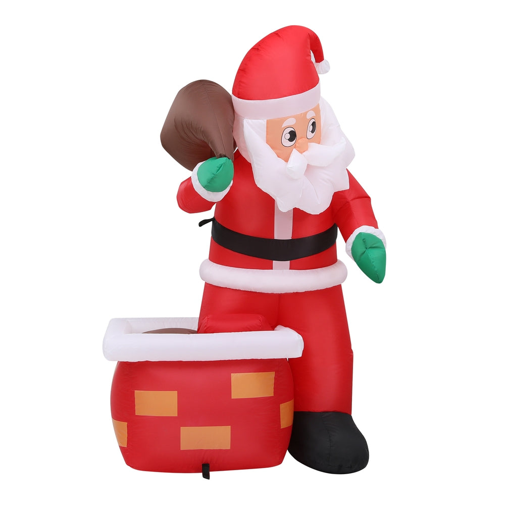 1.2m Inflatable Santa with Chimney