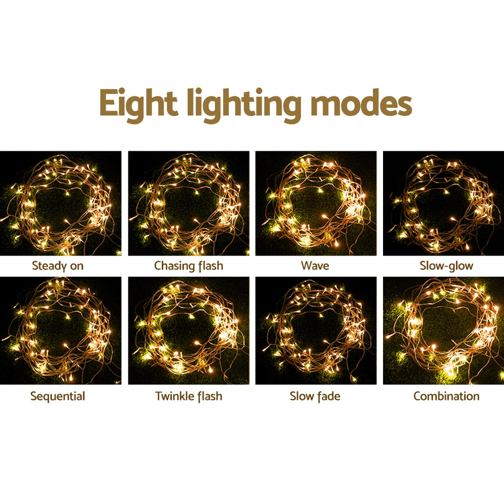 20m Icicle Christmas Lights – 800 Warm White LEDs