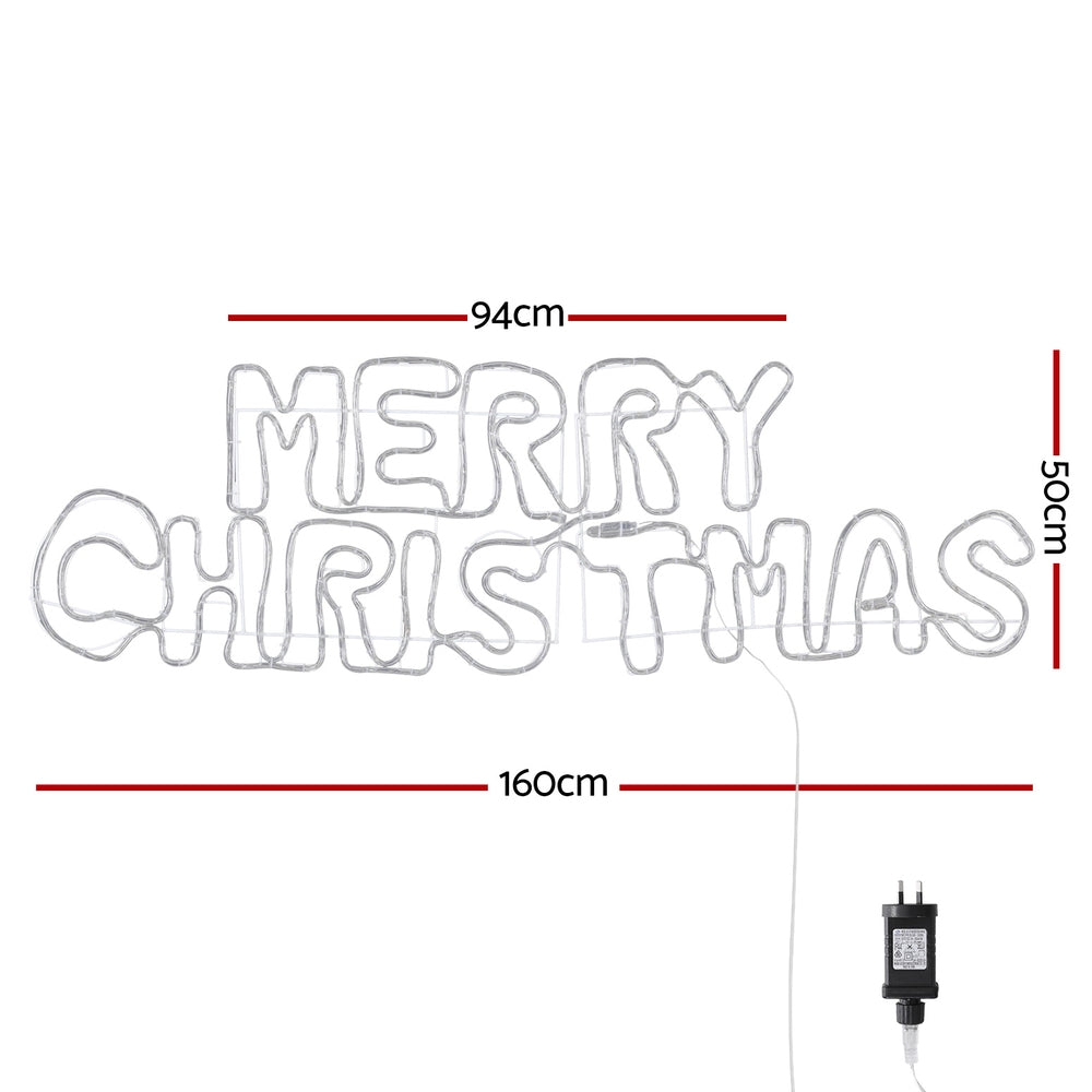 1.6M Merry Christmas Rope LED light