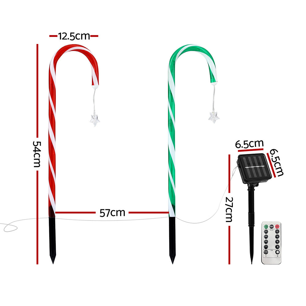 Christmas candy cane path lights - 8 lights