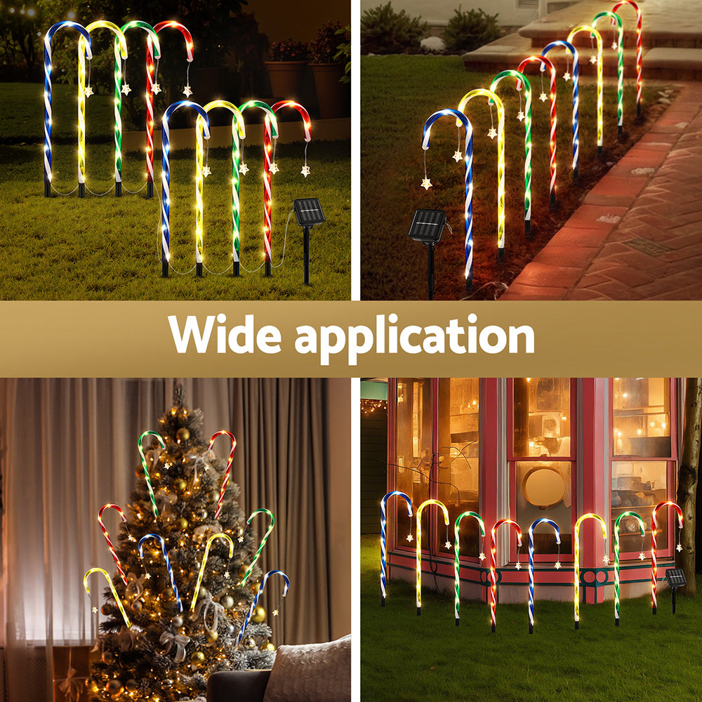 Christmas candy cane path lights - 8 lights