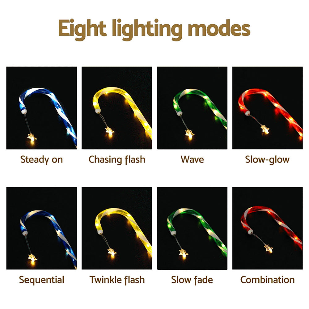Christmas candy cane path lights - 8 lights