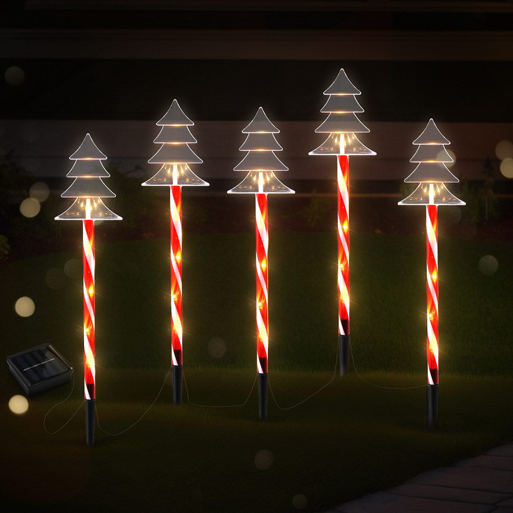 Set of 5 Christmas Tree Path lights.