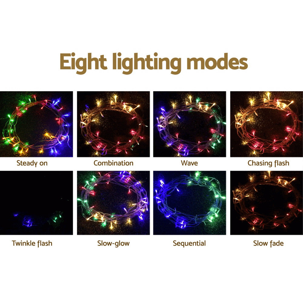 32m Solar powered Icicle Christmas Lights – 192 Drops of Sparkle