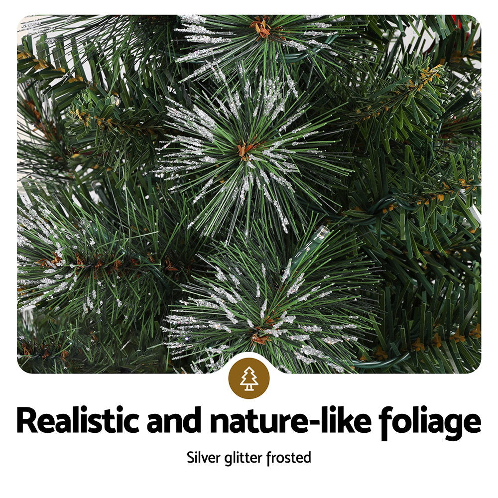 0.9mPotted Christmas Tree with 80 LED lights - battery operated