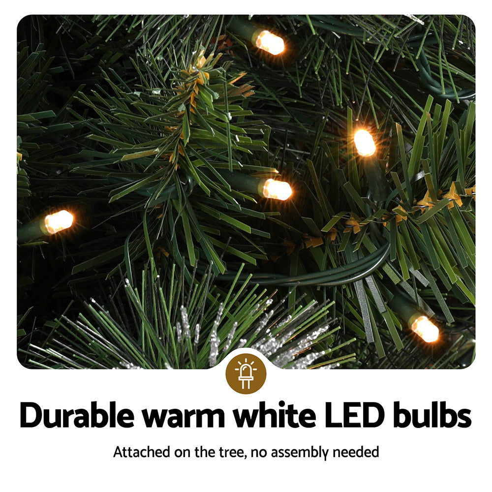 0.9mPotted Christmas Tree with 80 LED lights - battery operated