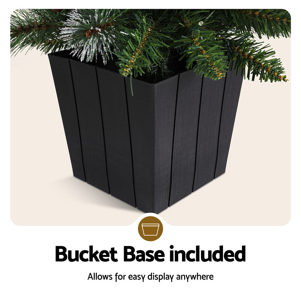 0.9mPotted Christmas Tree with 80 LED lights - battery operated
