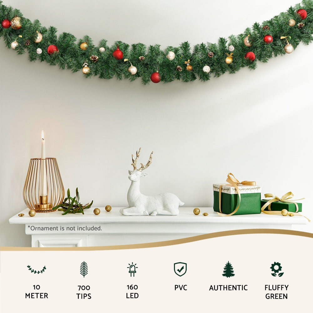 10M Christmas Garland with LED lights