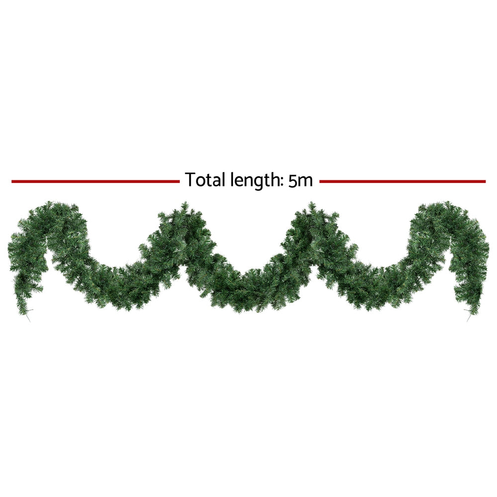 5M Christmas Garland with LED lights