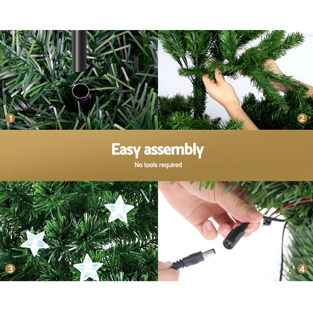 1.2m Christmas Tree with Optic Fibre lights