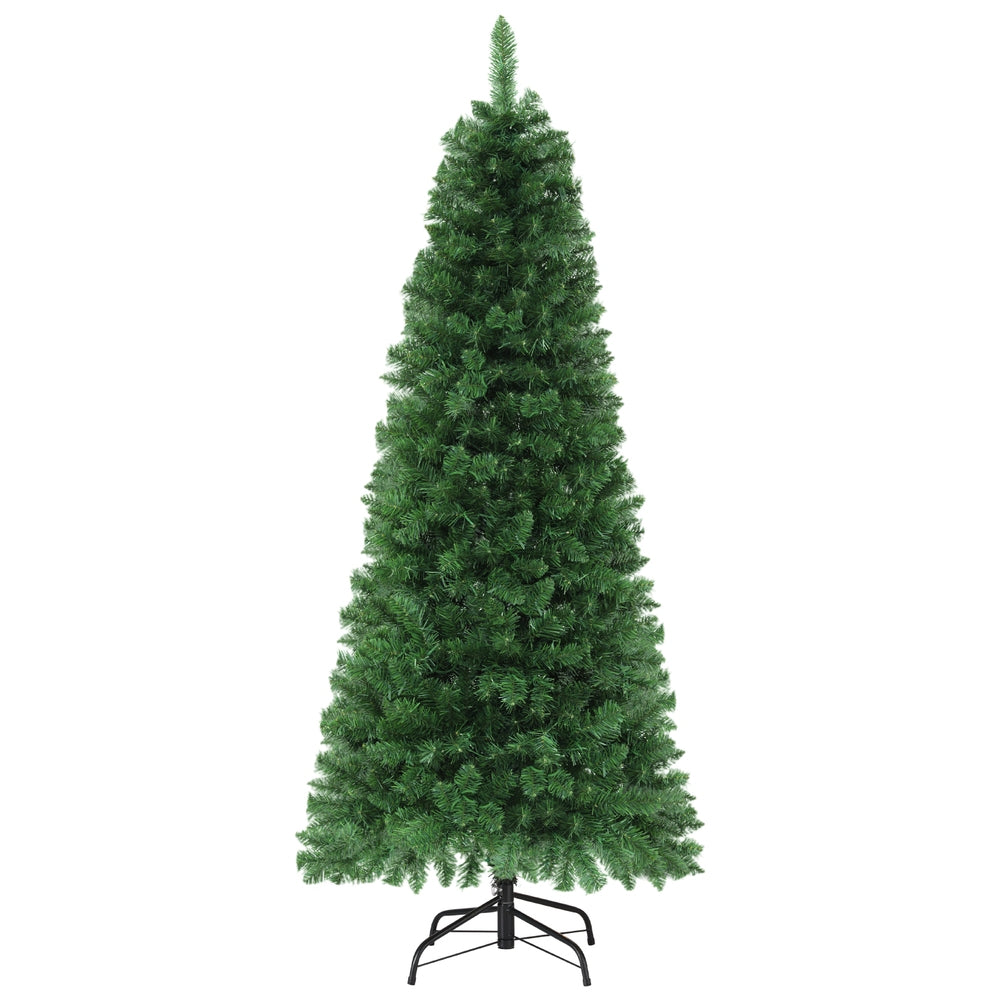 1.8m Pre-Lit Christmas Tree with 200 multi-coloured LED Lights