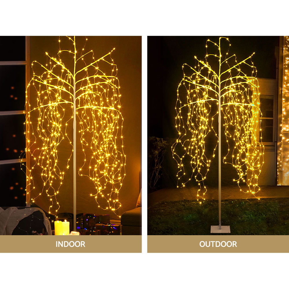 2.1 m willow-like Christmas with Solar lights