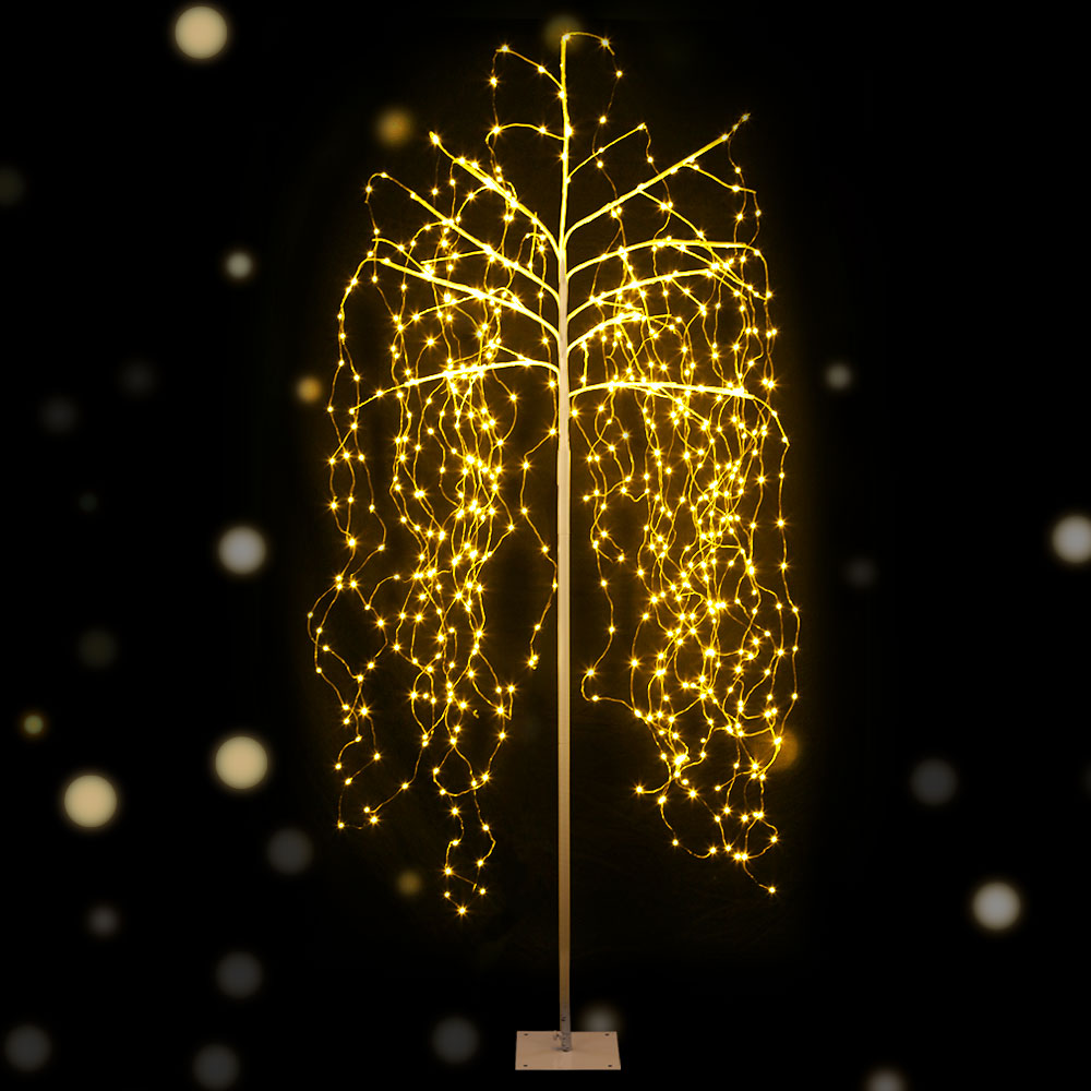 2.1 m willow-like Christmas with Solar lights