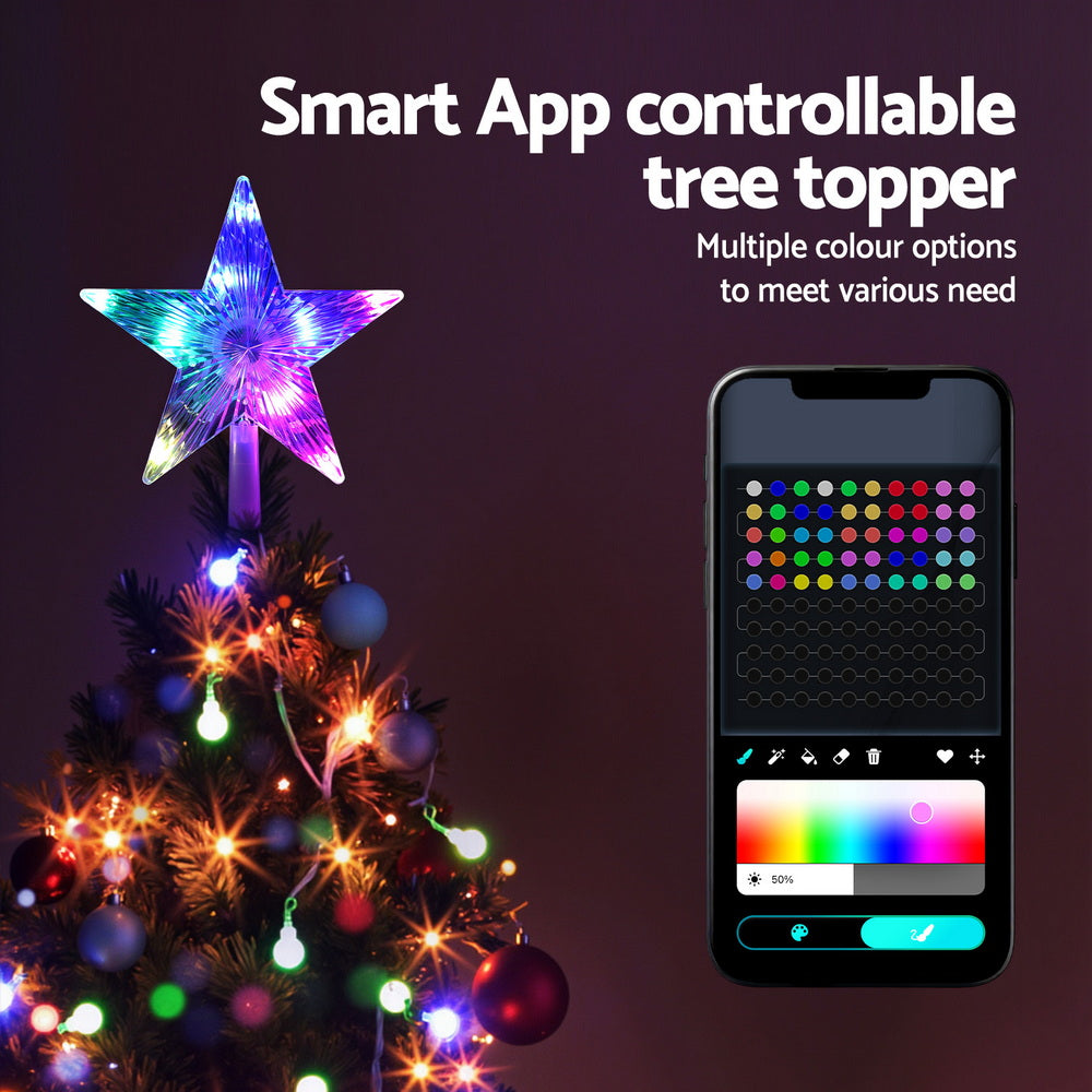 Christmas Tree Topper Star with 80 modes of twinkling