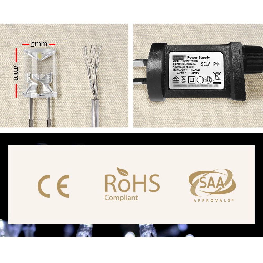 Christmas Lights urtain - 6m x 3m - Cool White