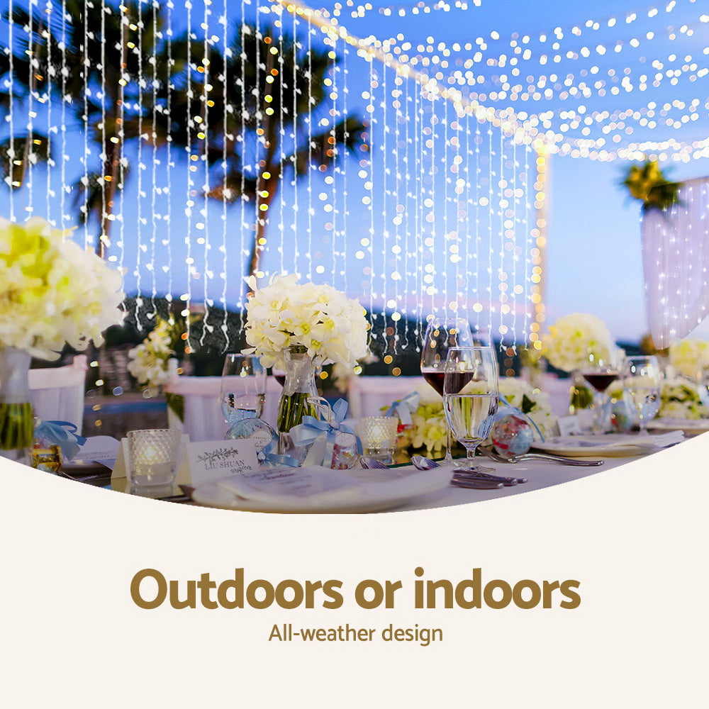 Christmas Lights urtain - 6m x 3m - Cool White