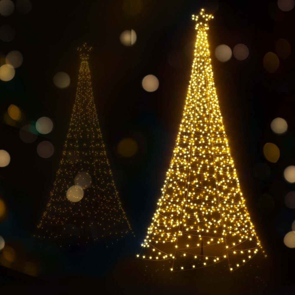 3.6M Christmas Tree with 800 LED Solar Lights - indoor or outdoor