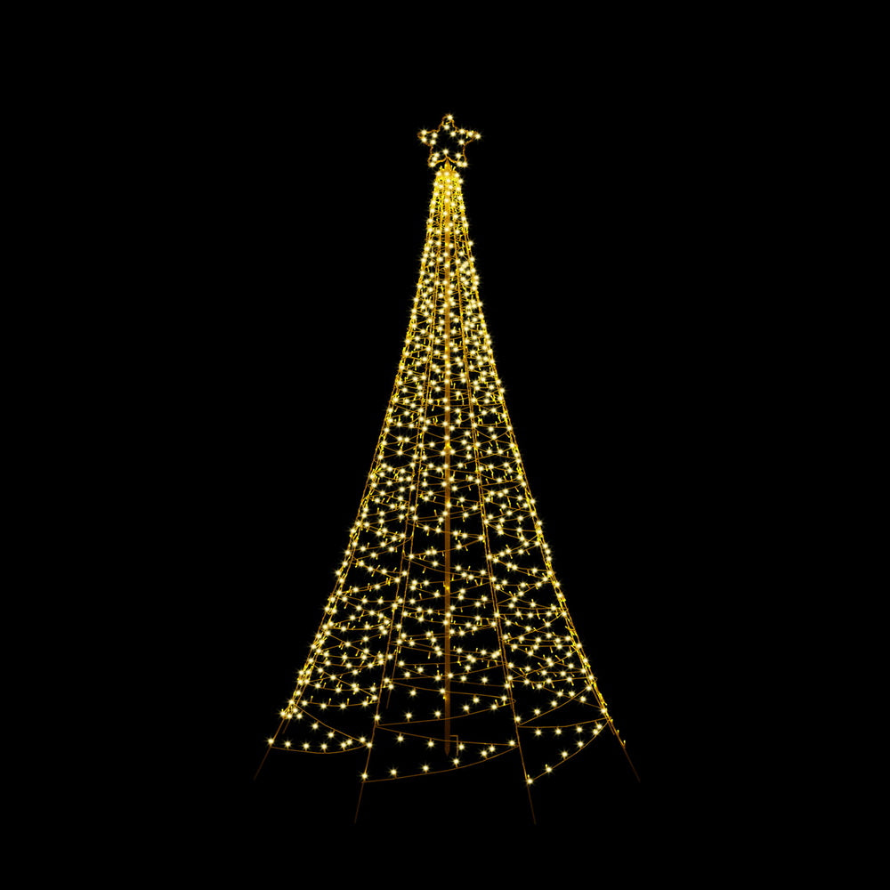 2.1m Solar lit Christmas Tree - Indoor or Outdoor