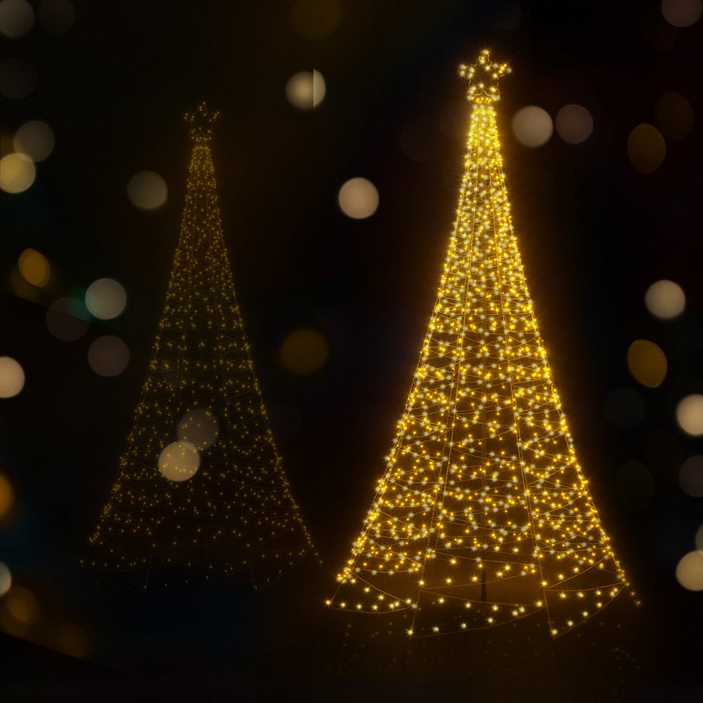 2.1m Solar lit Christmas Tree - Indoor or Outdoor