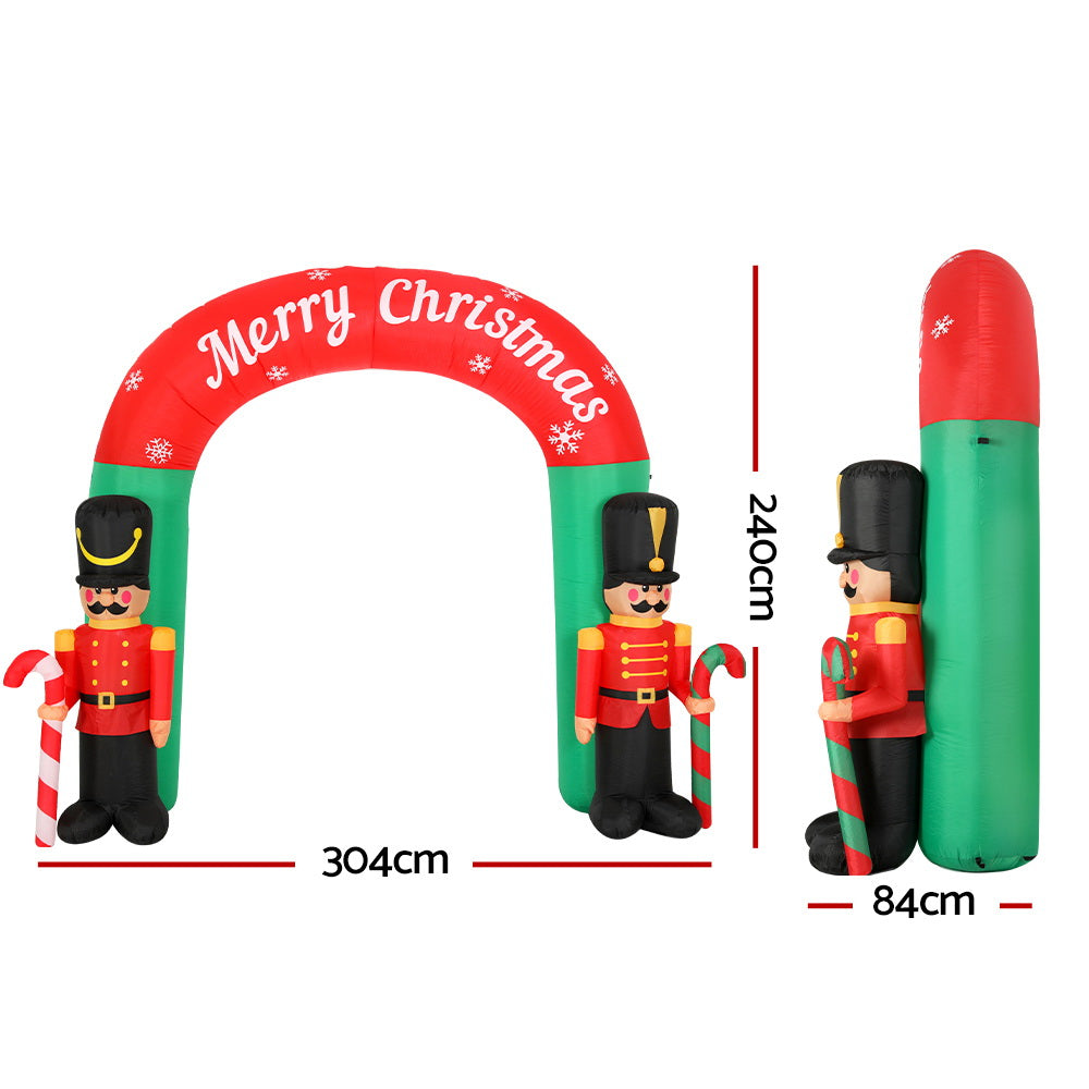 3 metre Inflatable Nutcracker Archway