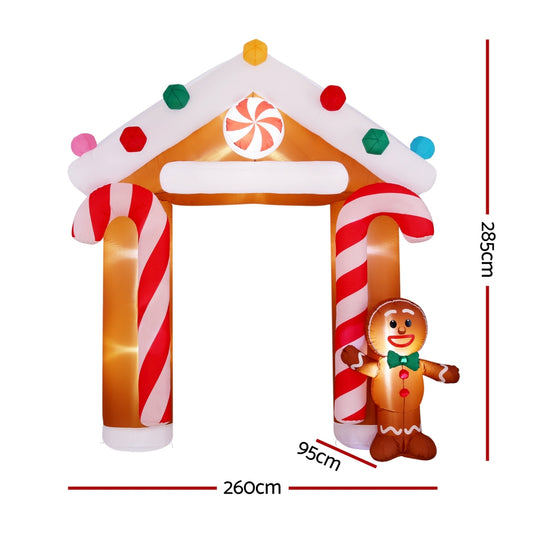 2.8m Gingerbread House archway