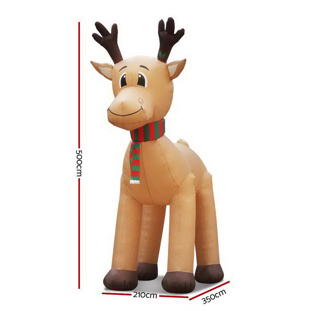 5m HUGE Christmas Inflatable Reindeer