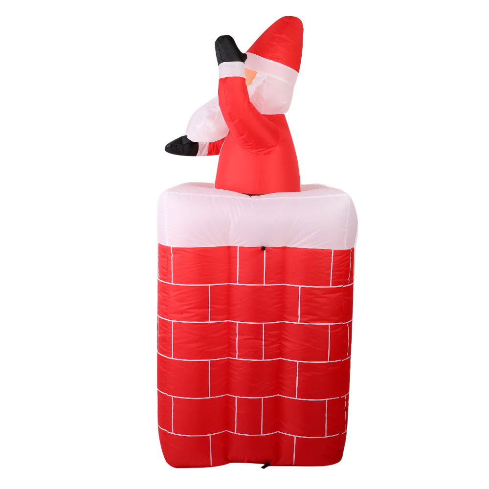 1.8 metre Inflatable Santa Pop Up from chimney
