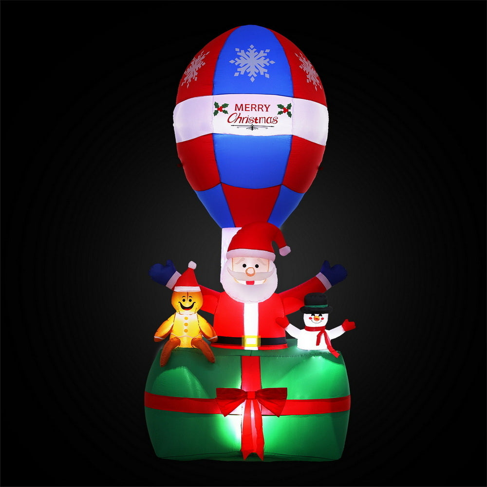 2.8m Inflatable Santa in Balloon