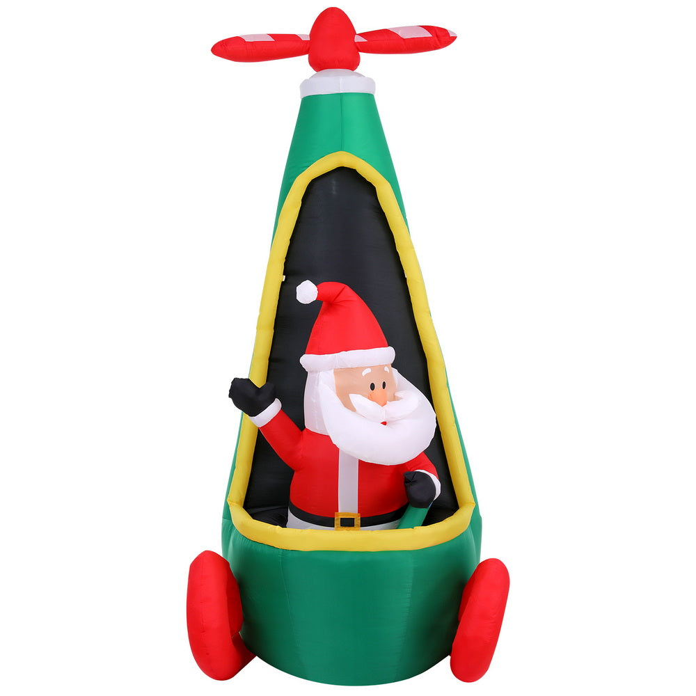 Inflatable Santa in Helicopter 2.55M