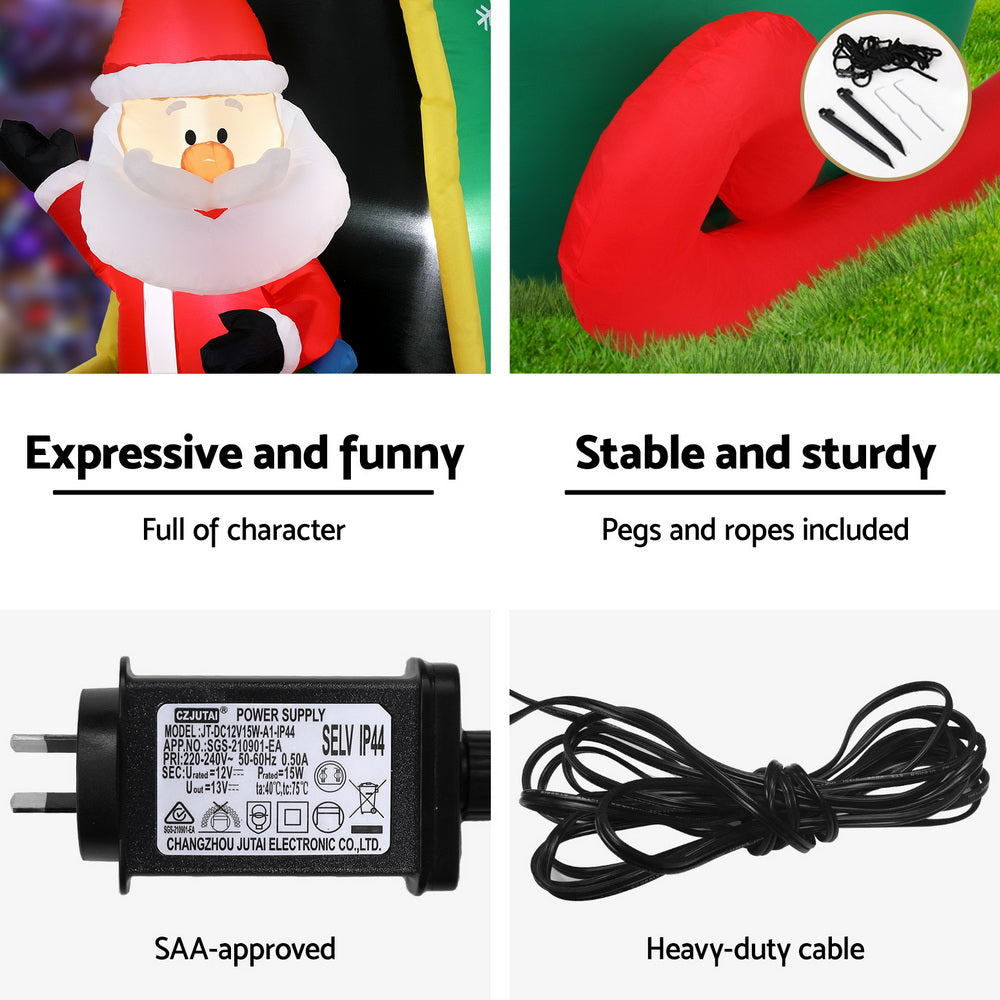 Inflatable Santa in Helicopter 2.55M