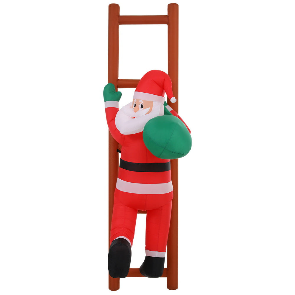 2.45m Santa Climbing Ladder with LED lights