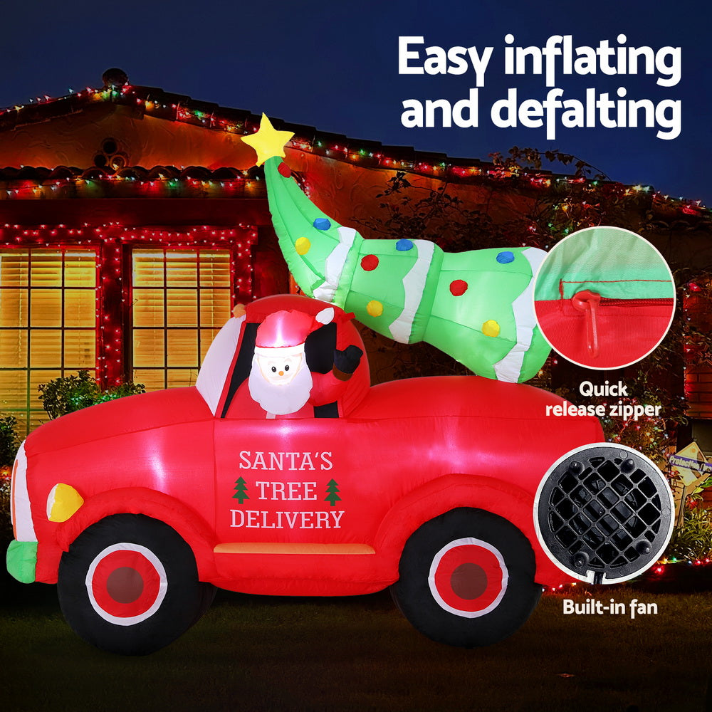Inflatable Santa Truck 1.6M tall and 1.8m long