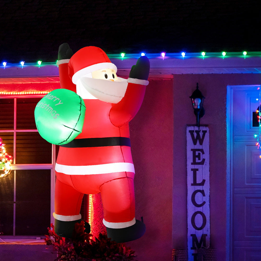 1.9 metre climbing santa