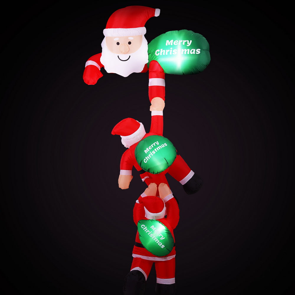 2.5m climbing Santa Christmas inflatable