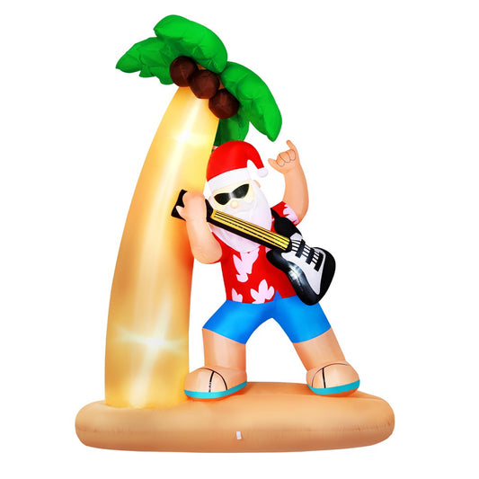 2.1 metre super cool Santa with guitar