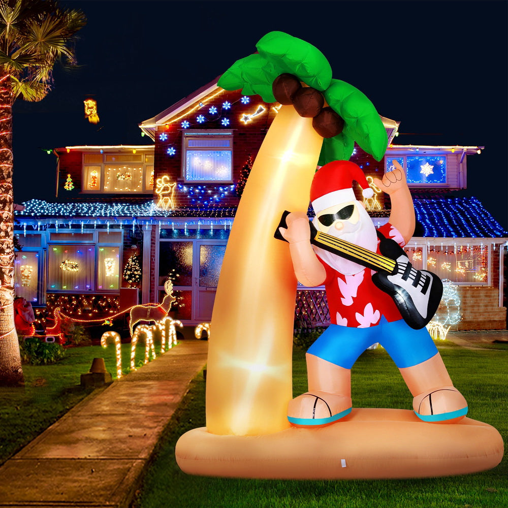 2.1 metre super cool Santa with guitar