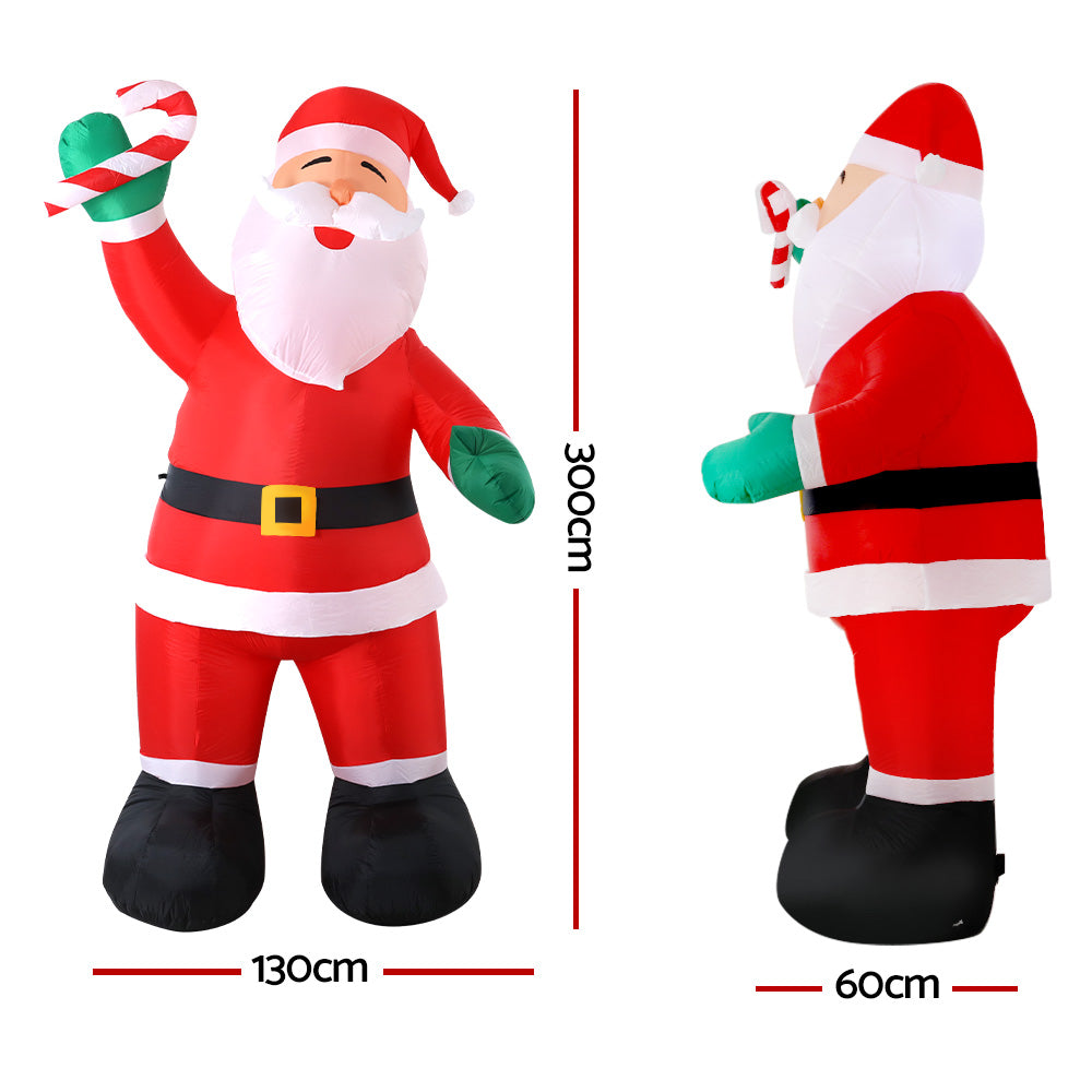 3m GIANT Santa Christmas Inflatable