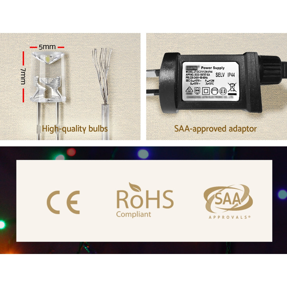 20m Icicle Christmas Lights – 800 LEDs of Sparkling colour