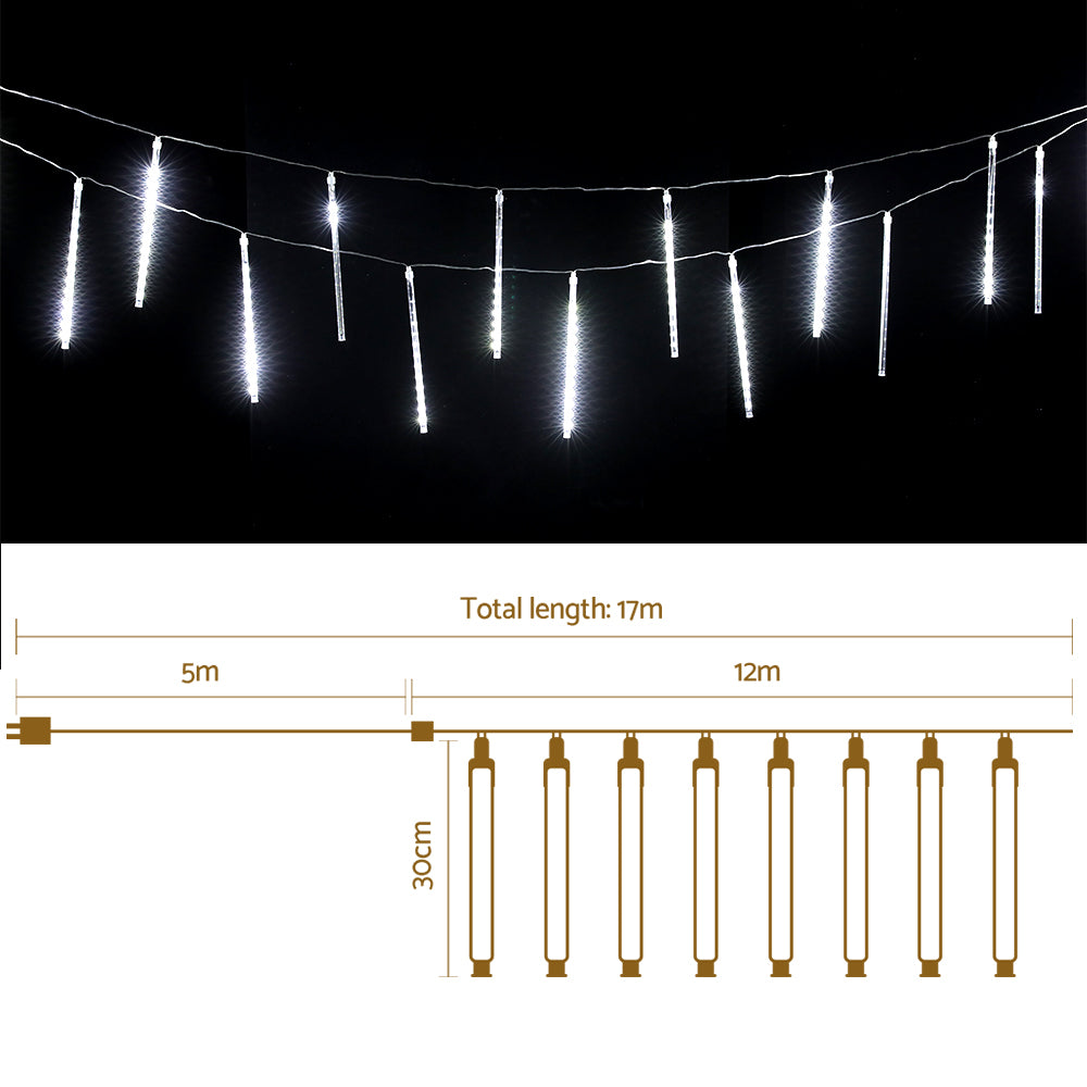 12M Christmas Lights Icicle Light 960 LED Falling Meteor