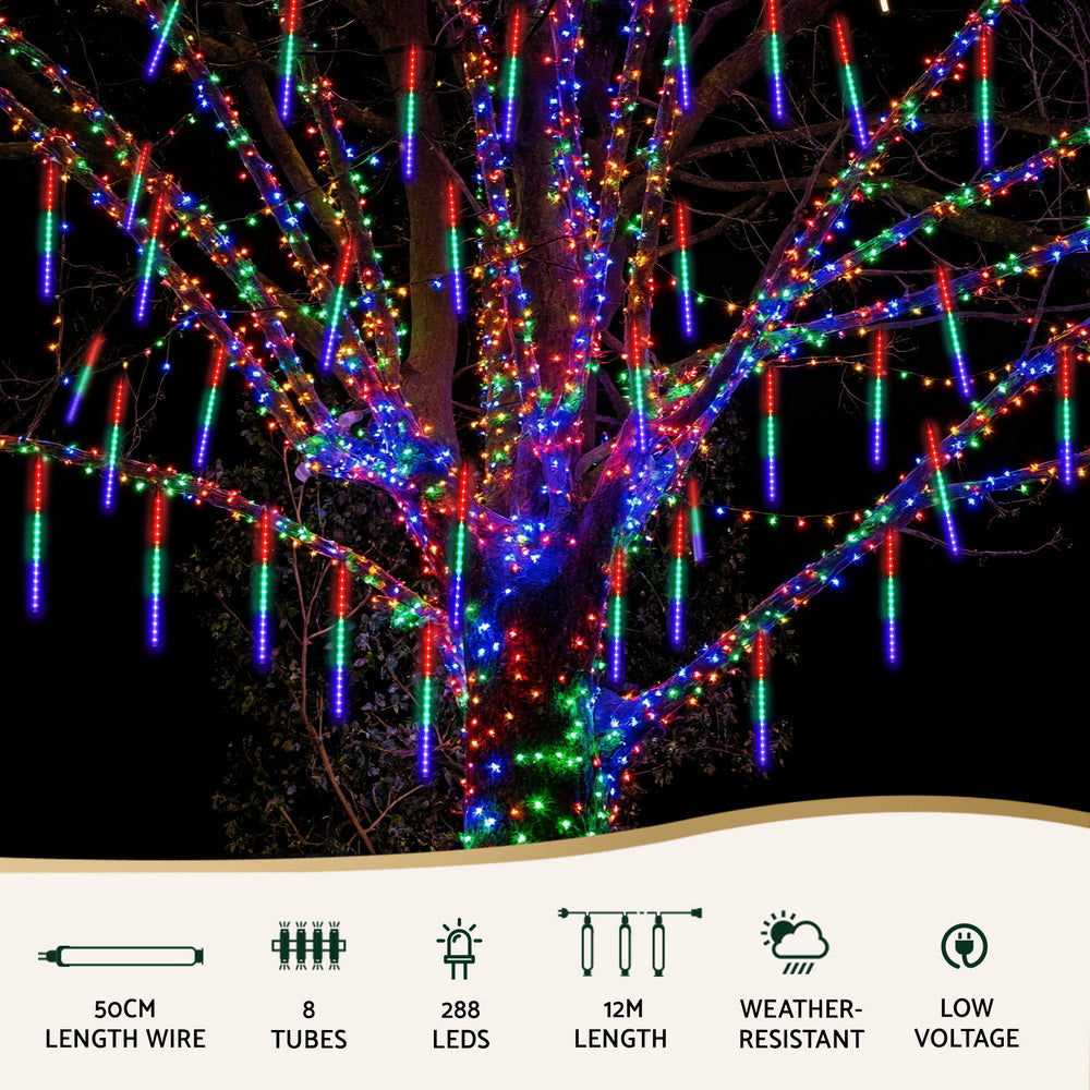 Icicle Falling Meteor Lights - 7 metres