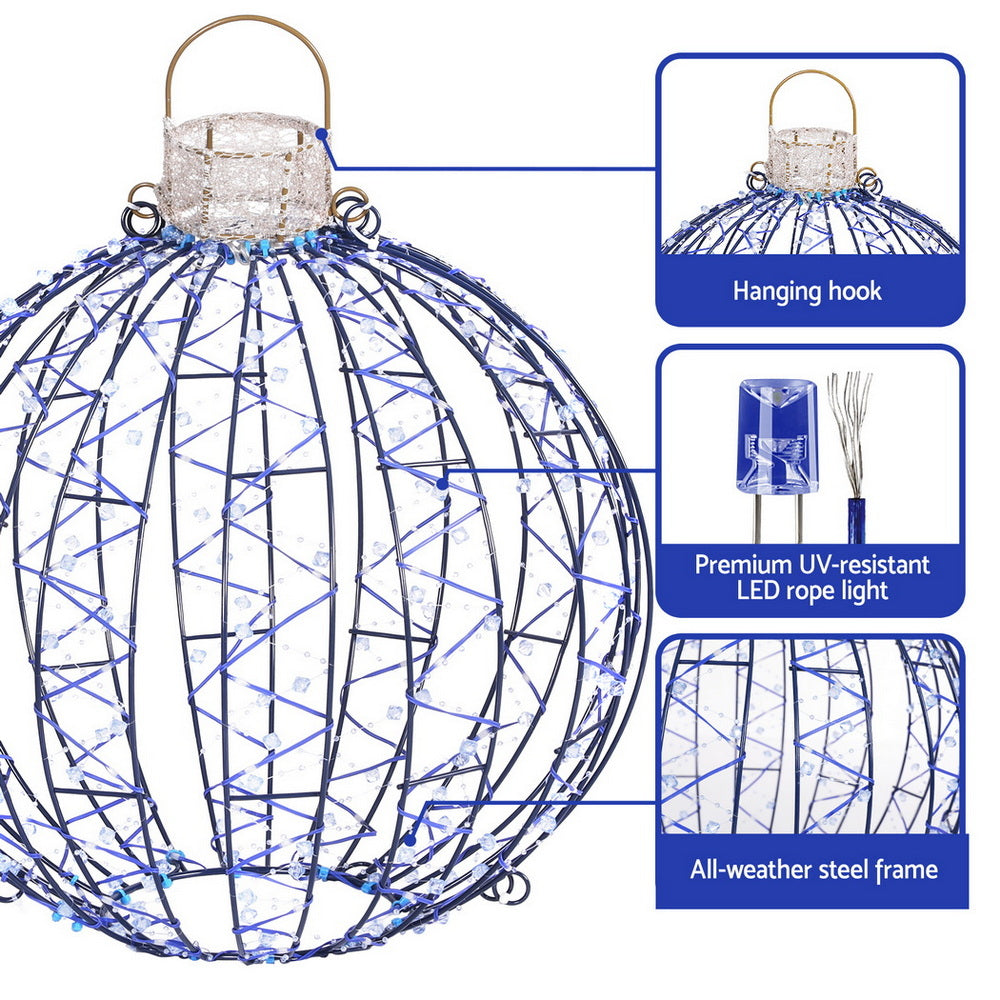 Set of 3 Light-Up Christmas Balls