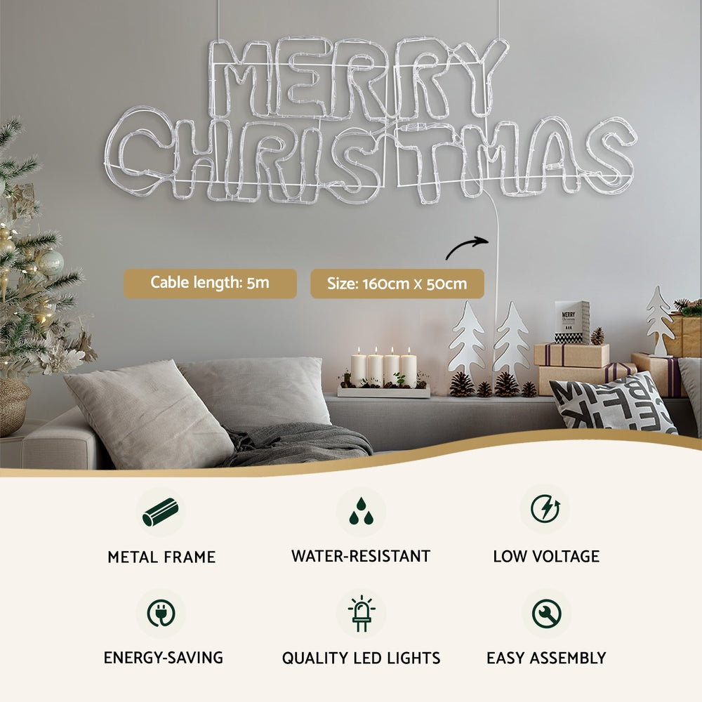 1.6M Merry Christmas Rope LED light