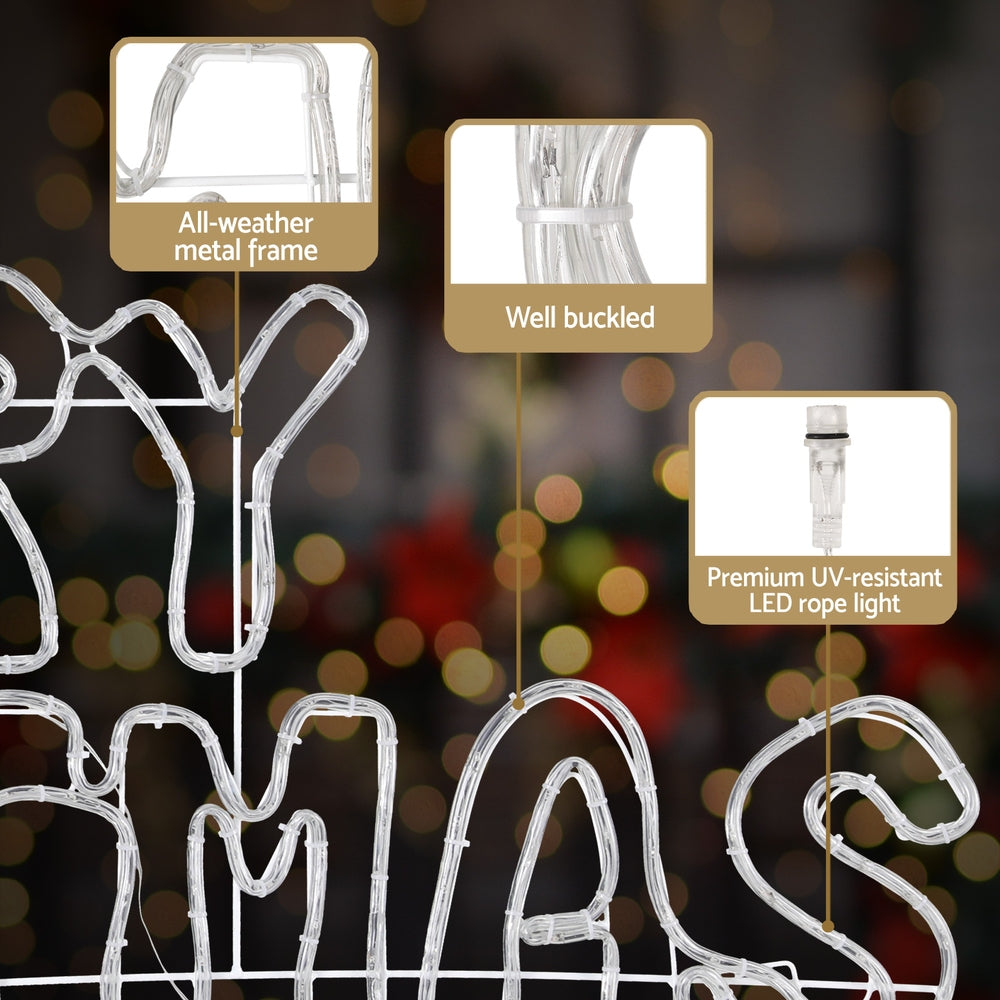 1.6M Merry Christmas Rope LED light