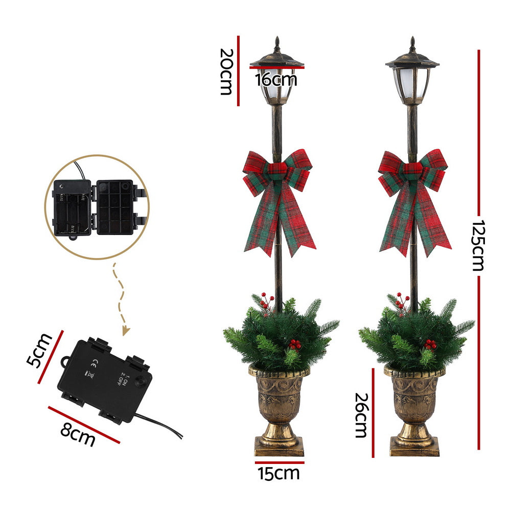 1.25 lamp posts with 50 LED fairy lights - indoors or outdoors
